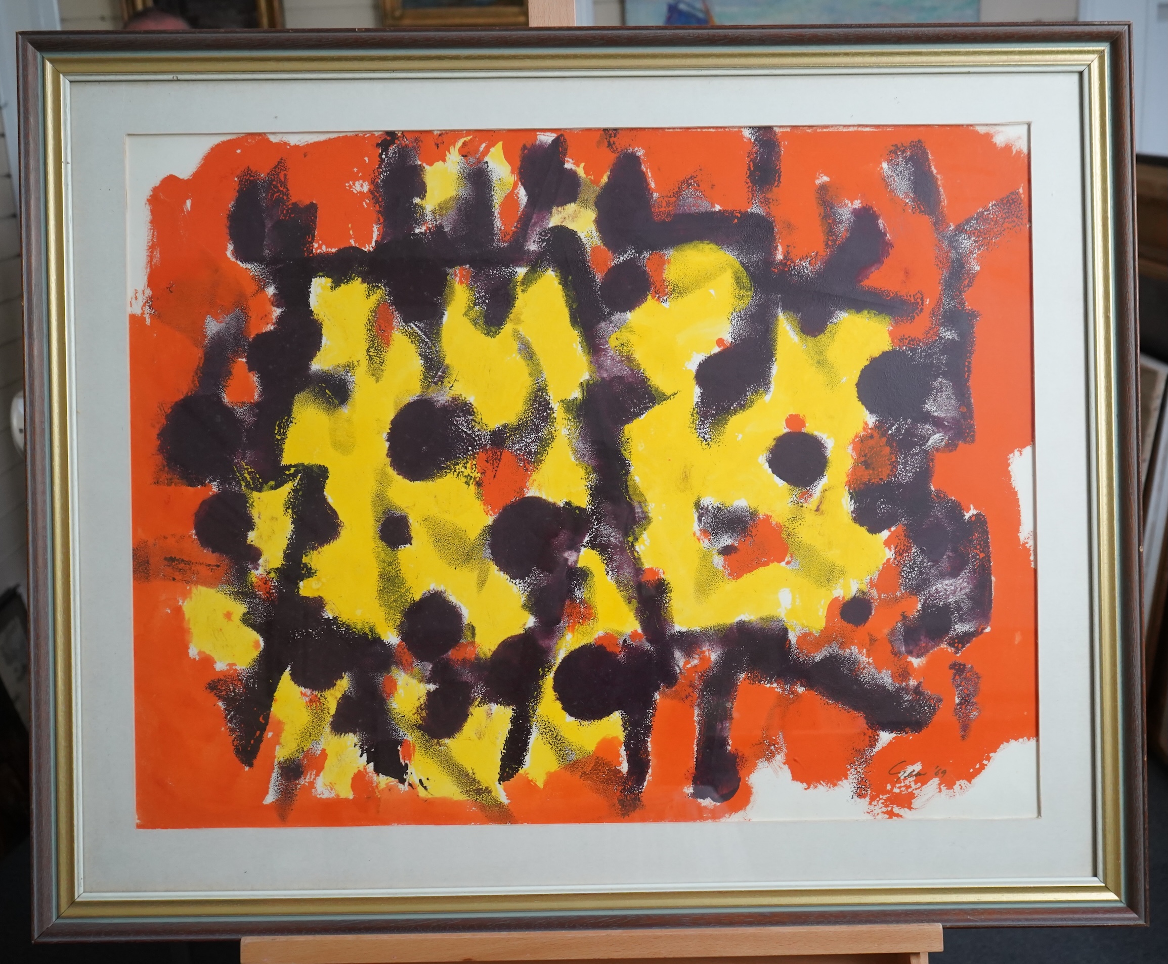 William Gear RA RBSA, (1915-1997), 'Yellow Centre, July 1969'